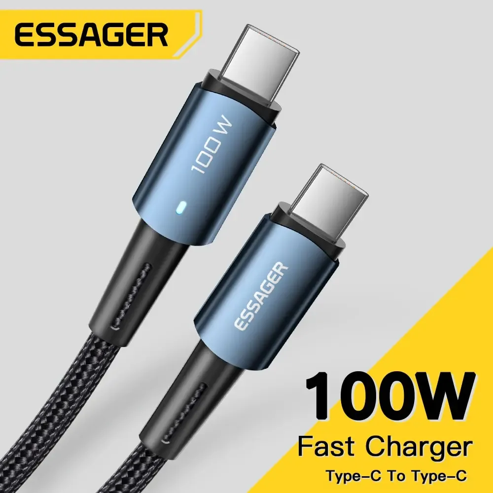 Essager PD100W 60W typ C C do C kabel do szybkiego ładowania telefonu